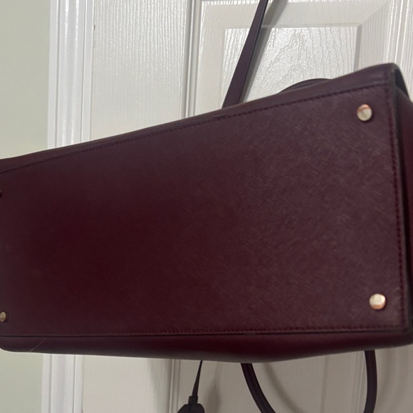 Kate Spade Cameron Street Candace Burgandy Saffiano leatherSatchel Bag - Picture 5 of 13